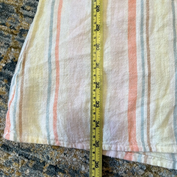 Pastel Striped Linen Blend Smocked Mini Dress from Bobi Los Angeles - Picture 12 of 13